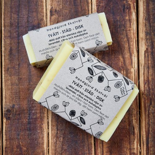 Handmade Eco Soap Laundry-Cleaning-Dishwashing - mild scent Solid soap