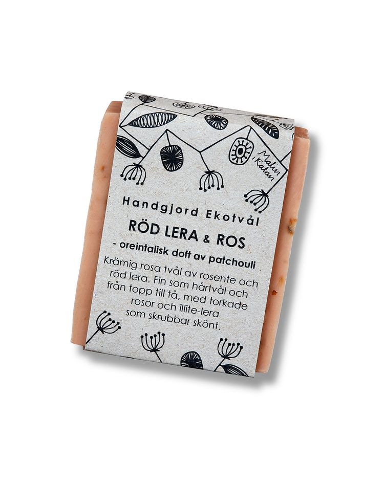 Handmade Eco Soap Red Clay & Rose - oriental scent of patchouli