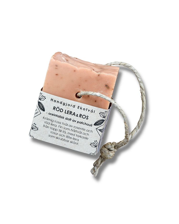 Handmade Eco Soap Red Clay & Rose - oriental scent of patchouli