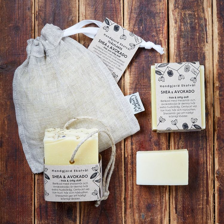 Handmade Eco Soap Shea & Avocado - fresh herbal scent