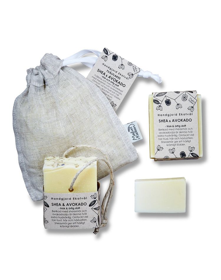 Handmade Eco Soap Shea & Avocado - fresh herbal scent