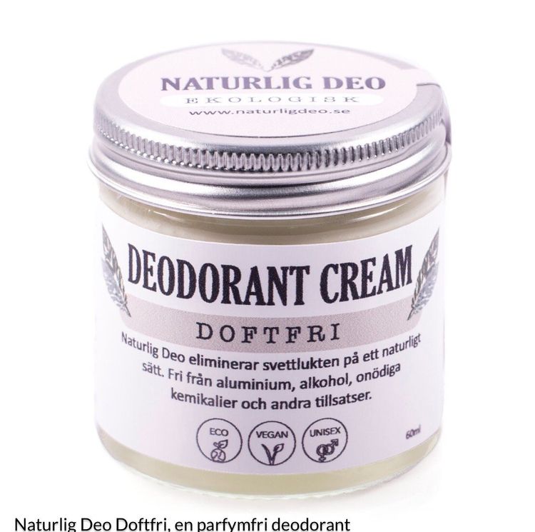 NaturligDeo Cream No Added Fragrance - Organic deodorant