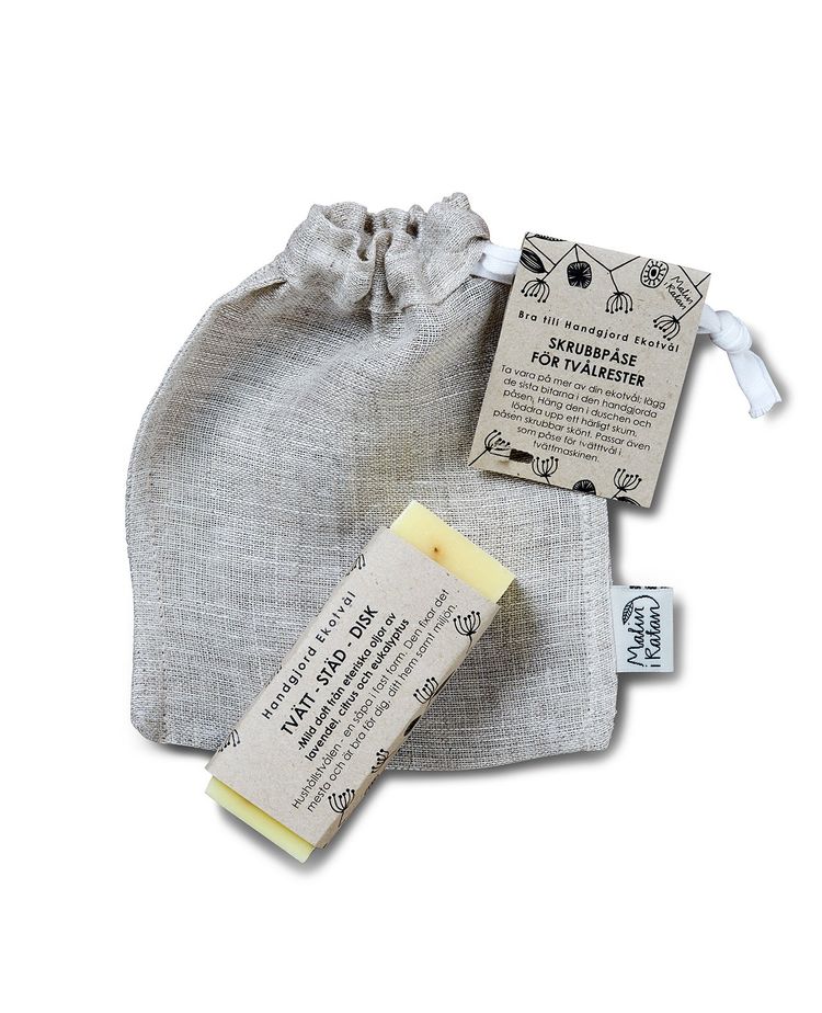 Scrubbing bag for soap scraps