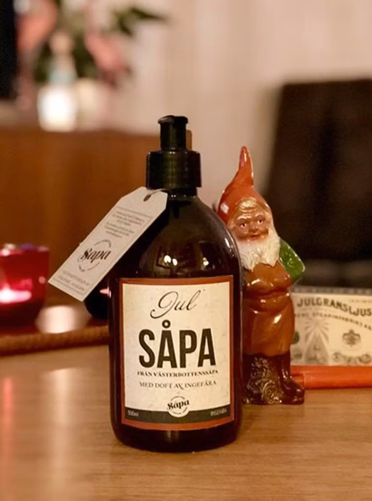 Julsåpa med doft av ingefära