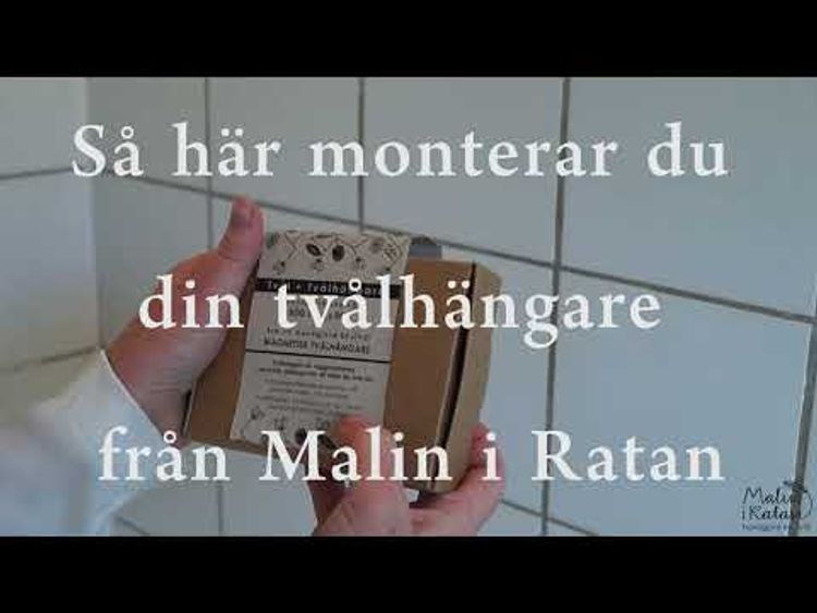 Monteringsfilm för tvålhängare i trä - tvålhängaren håller din hantverkstvål torr och gör att den räcker längre