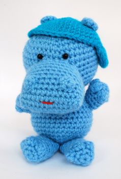 Flodhästen Hippo virkmönster amigurumi
