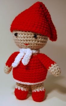 Tomteflicka virkmönster amigurumi