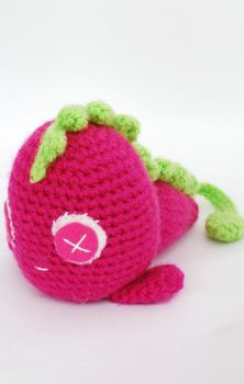 Rosa monster virkmönster amigurumi