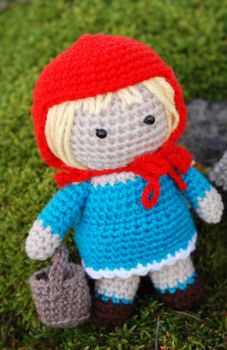 Rödluvan virkmönster amigurumi