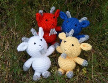 Petters fyra getter virkmönster amigurumi