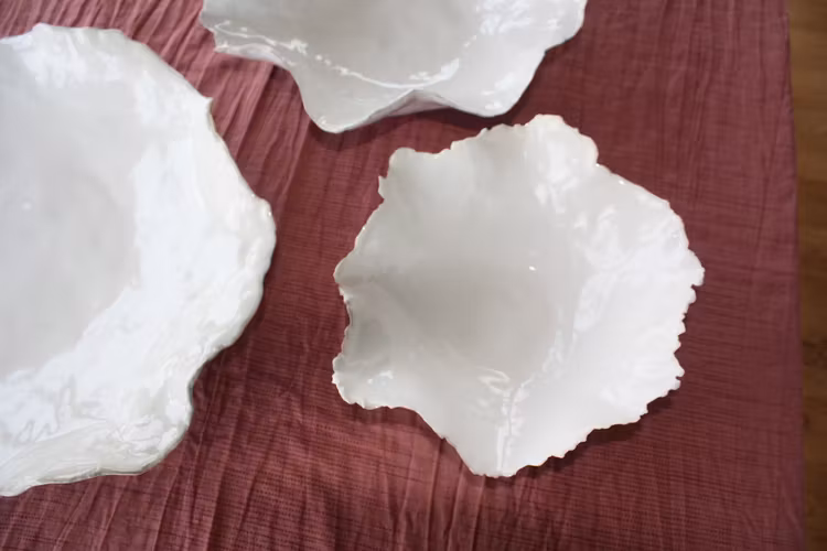 Keramikfat Vitt Litet