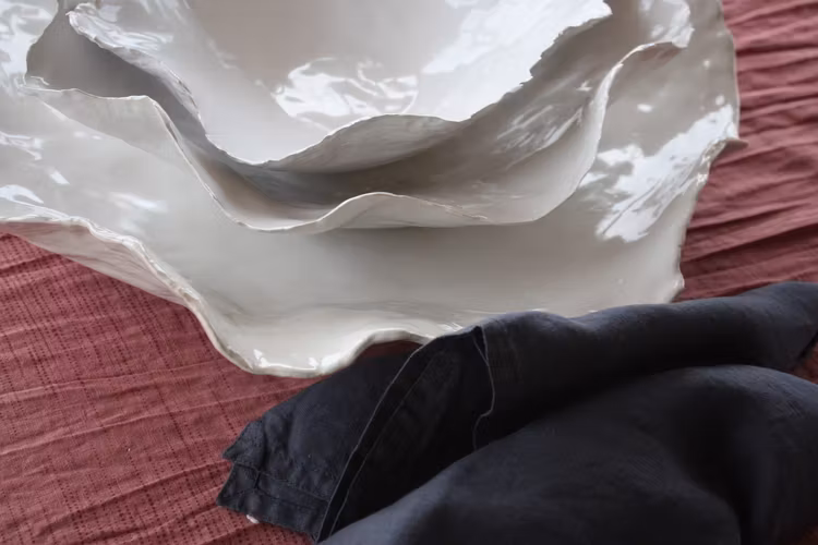 Keramikfat Vitt Litet