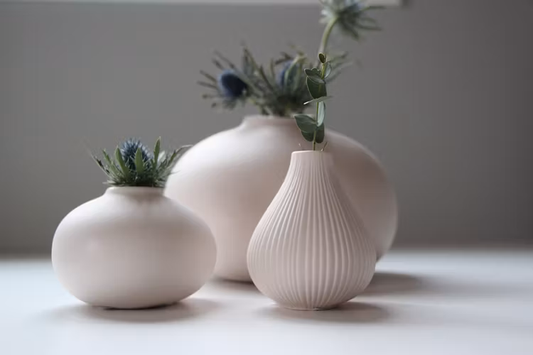 Källa Vas Stor Bullig Soft Rosa