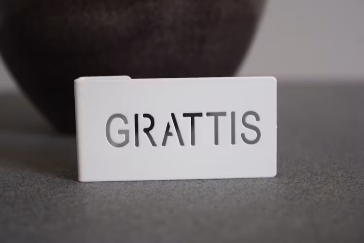 Grattisskylt