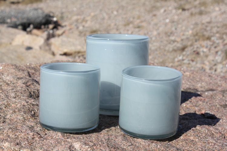 Ljuslykta Dusty blue medium