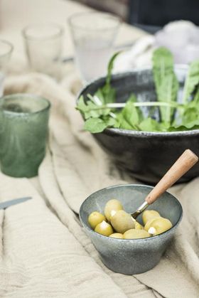 Tapasgaffel med trähandtag