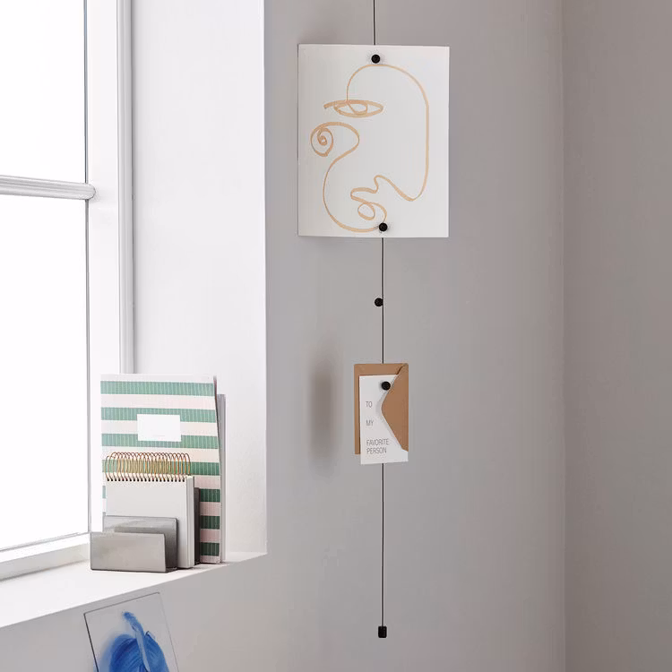 Fotokabel , trämagneter svart