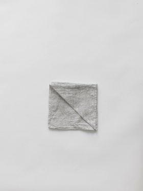 Linneservett- GRÅ/VIT