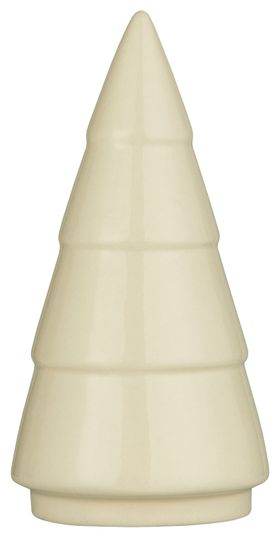 Julgran i porslin  23 cm beige