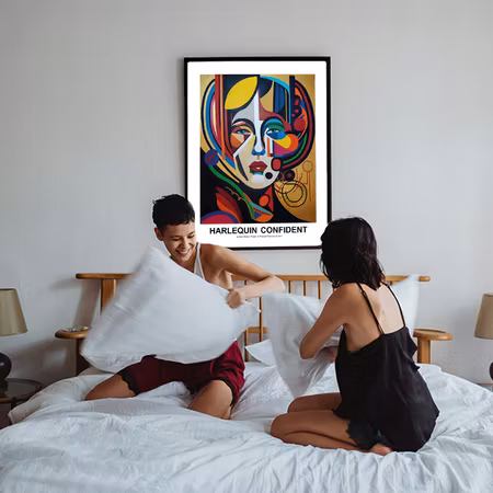 Poster - Harlequin Confident
