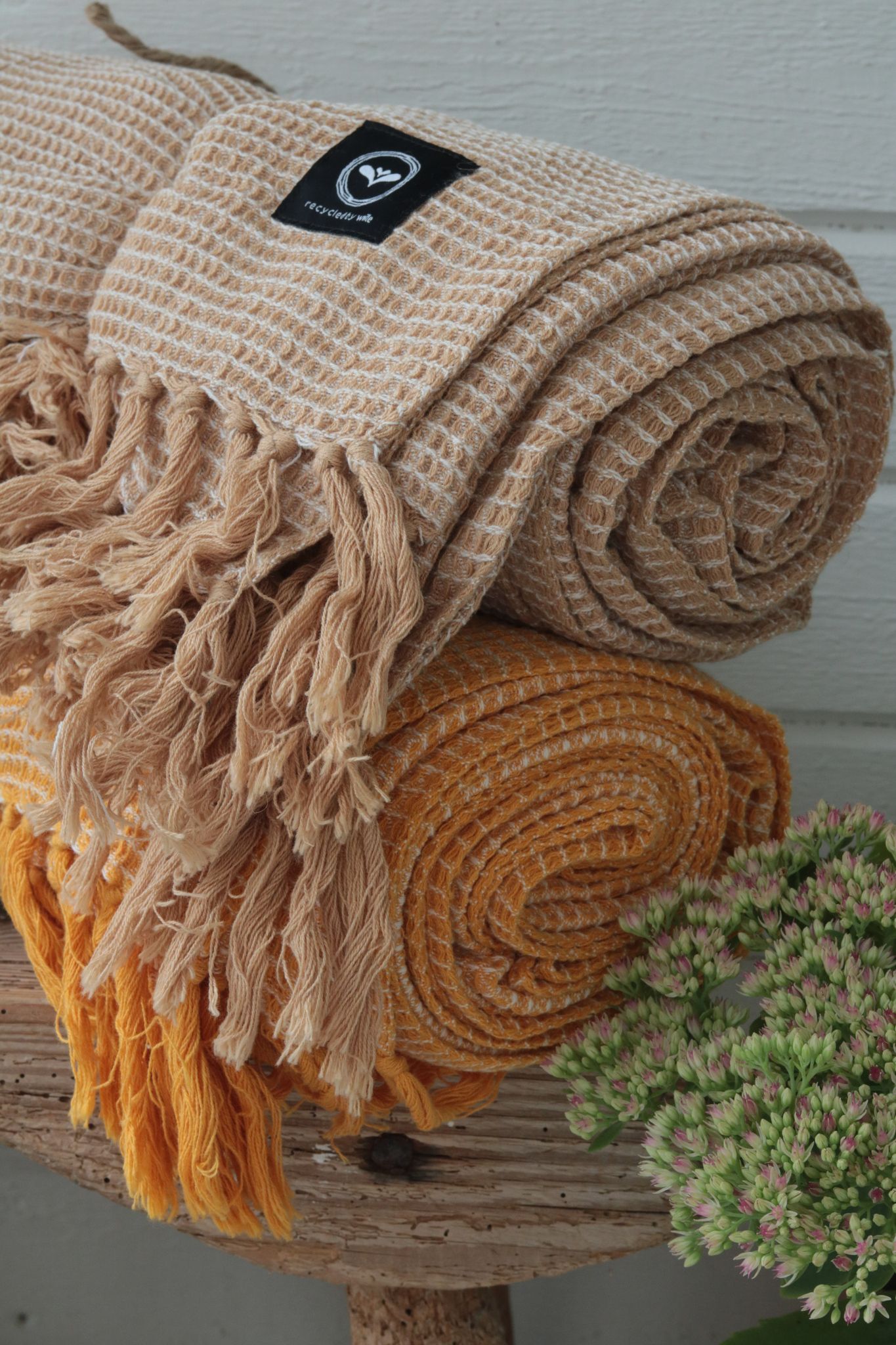 Pläd gul - Wasa Ekotextil