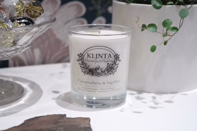 Massageljus Citronverbena och Ingefära - Klinta & Co