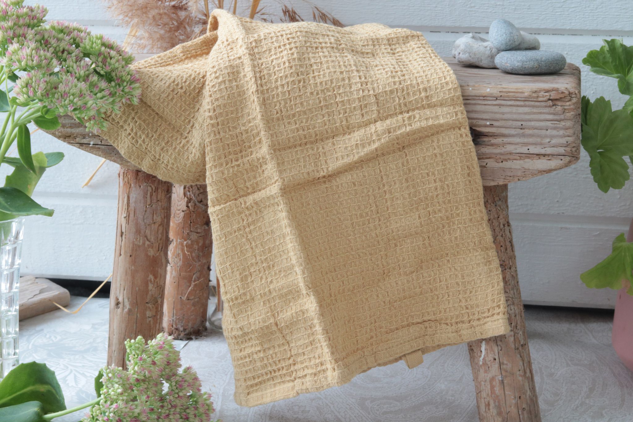 Kökshandduk Halmgul  - Wasa ecotextil