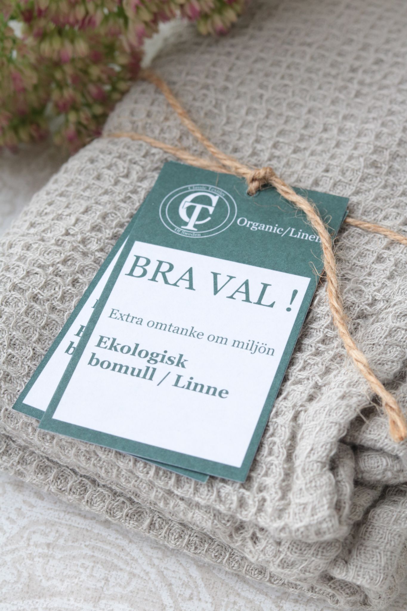 Kökshandduk Grågrön - Wasa ecotextil