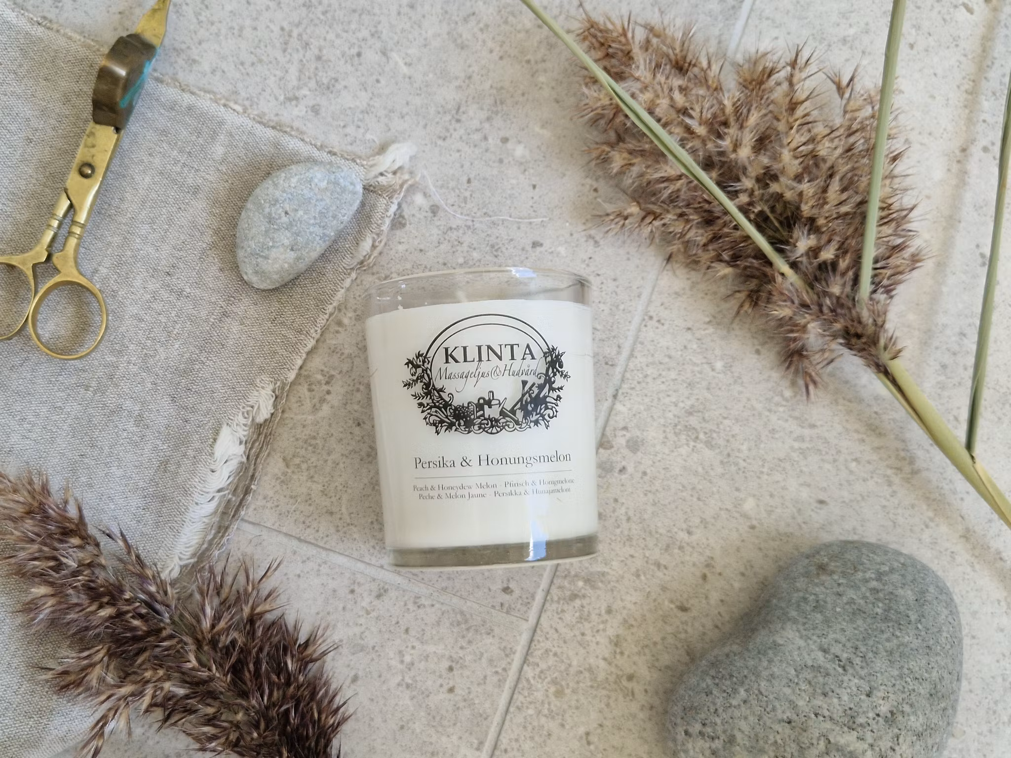 Massageljus Persika & Honungsmelon- Klinta & Co