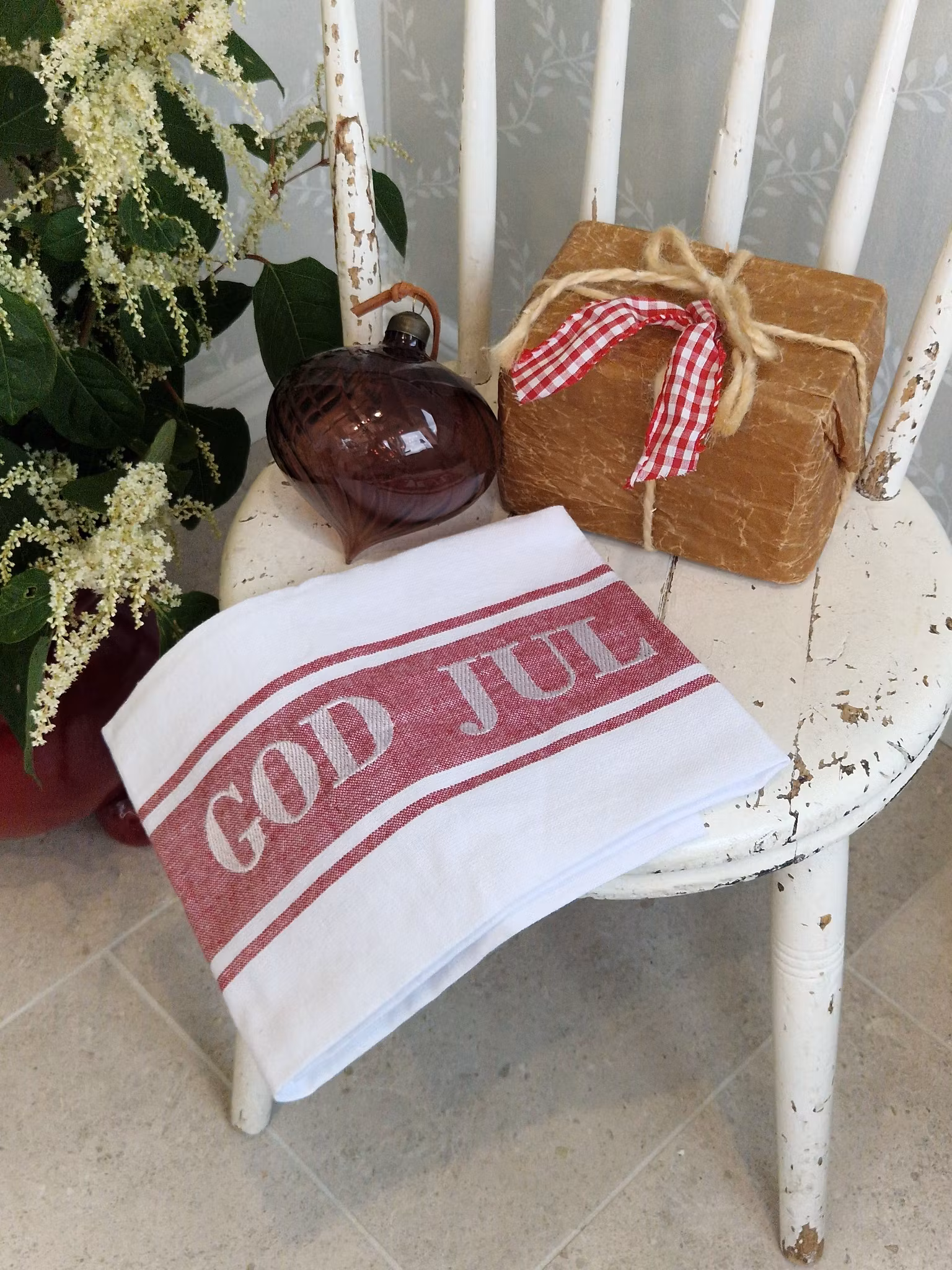 Kökshandduk God Jul - Wasa Ecotextil