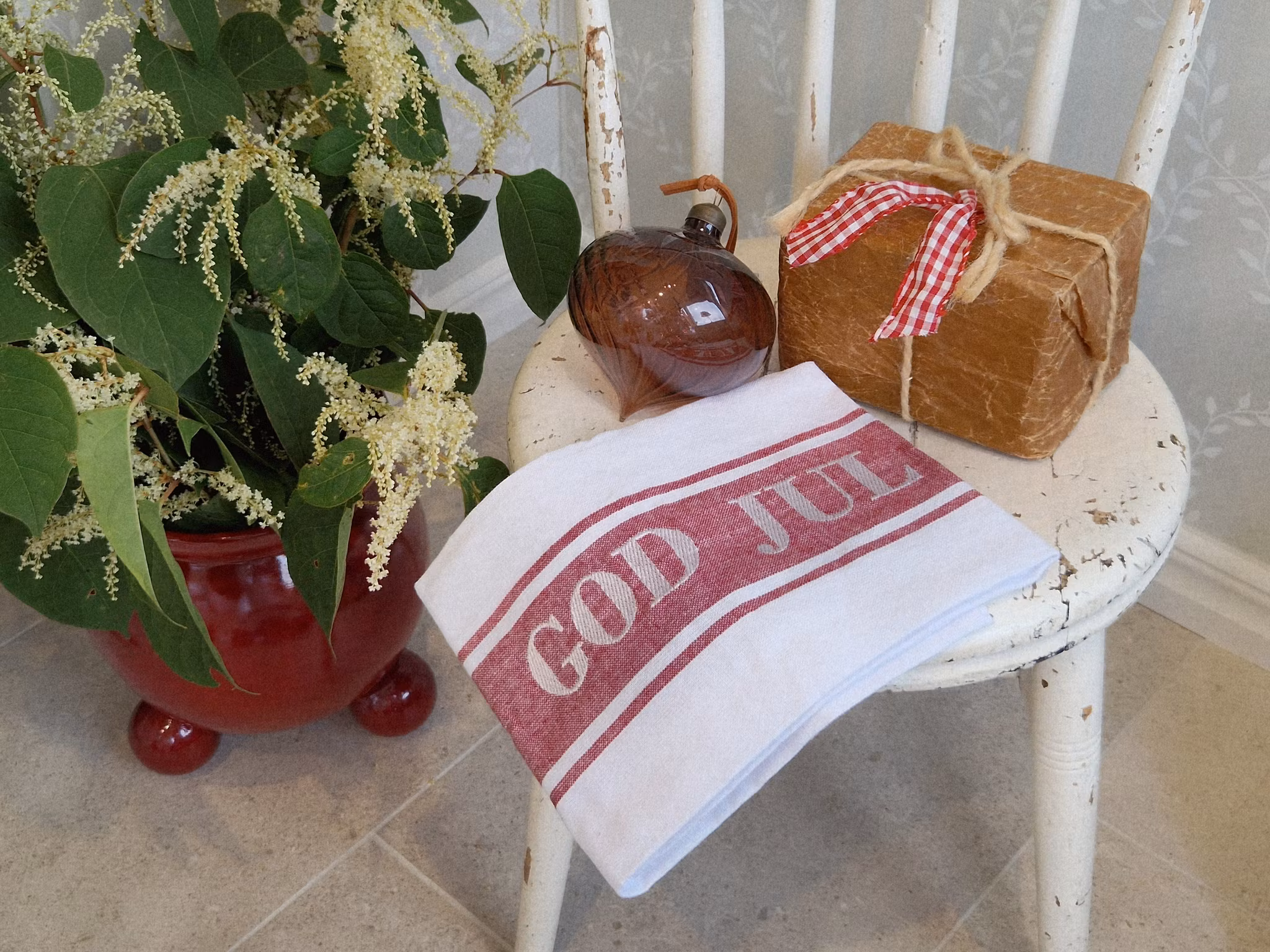 Kökshandduk God Jul - Wasa Ecotextil