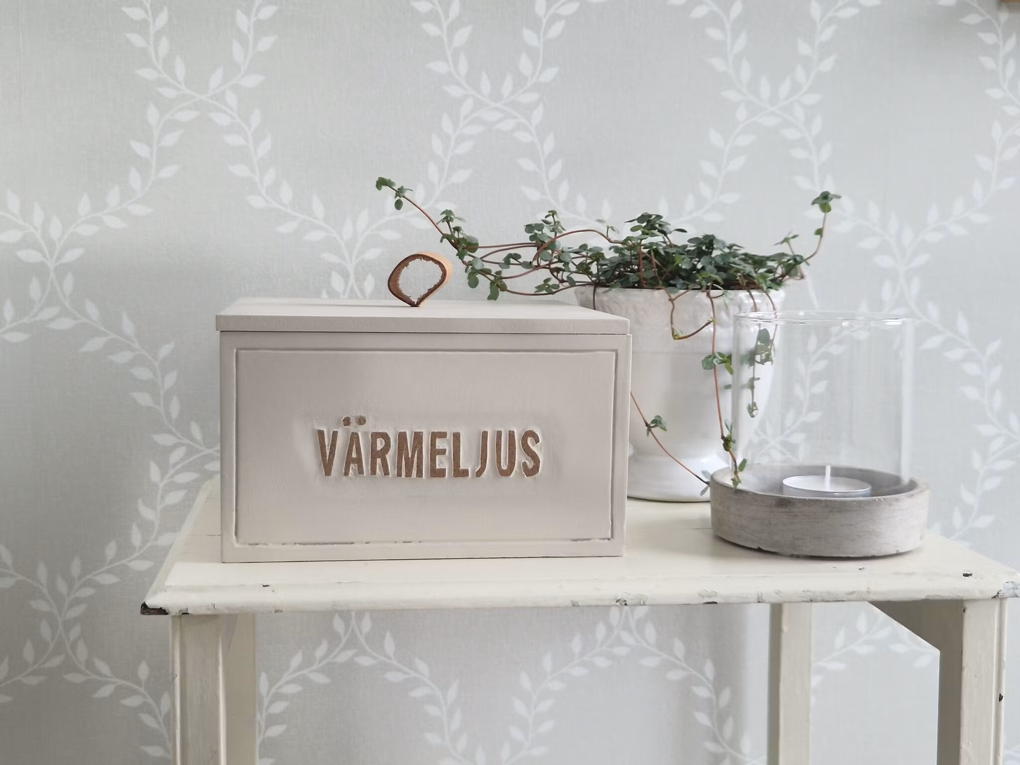 Trälåda Värmeljus - Different design