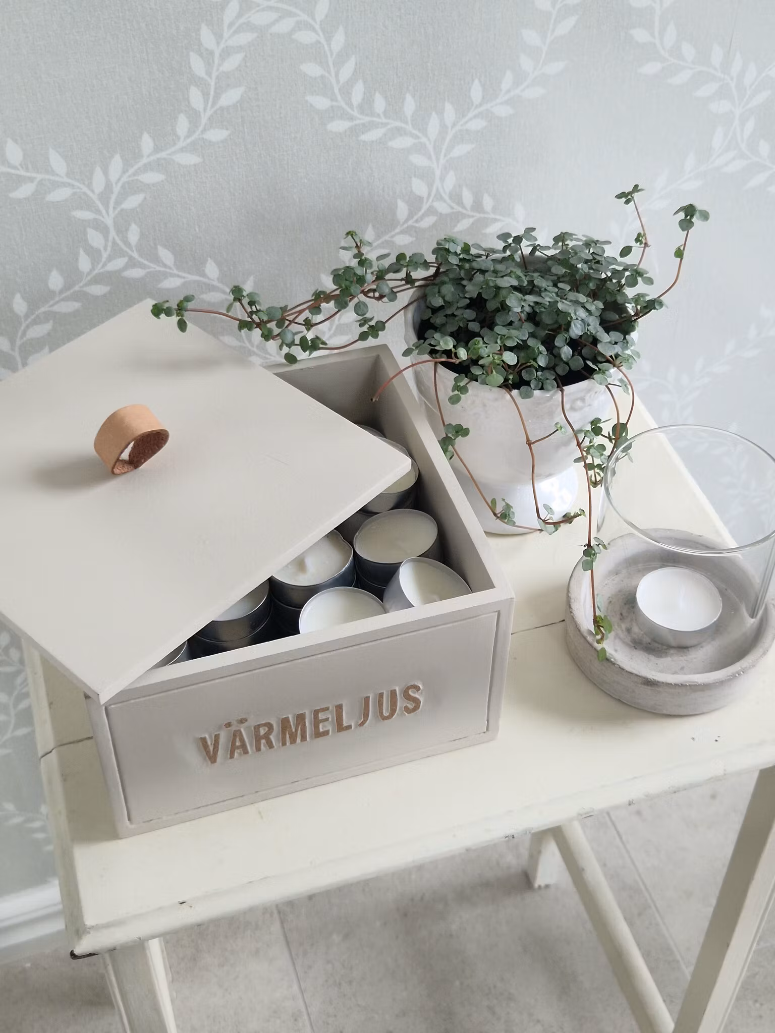 Trälåda Värmeljus - Different design