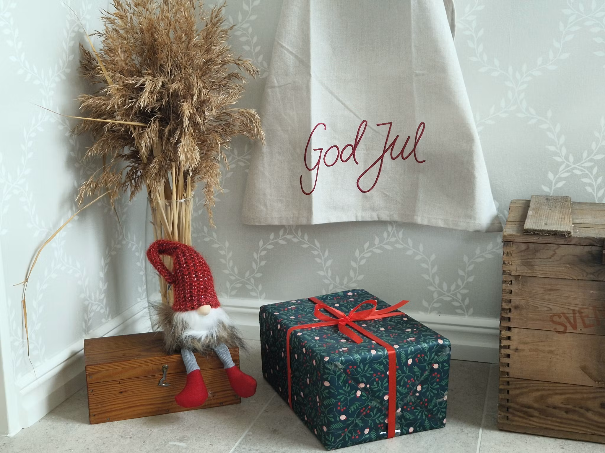 Kökshandduk God Jul - Wasa Ecotextil