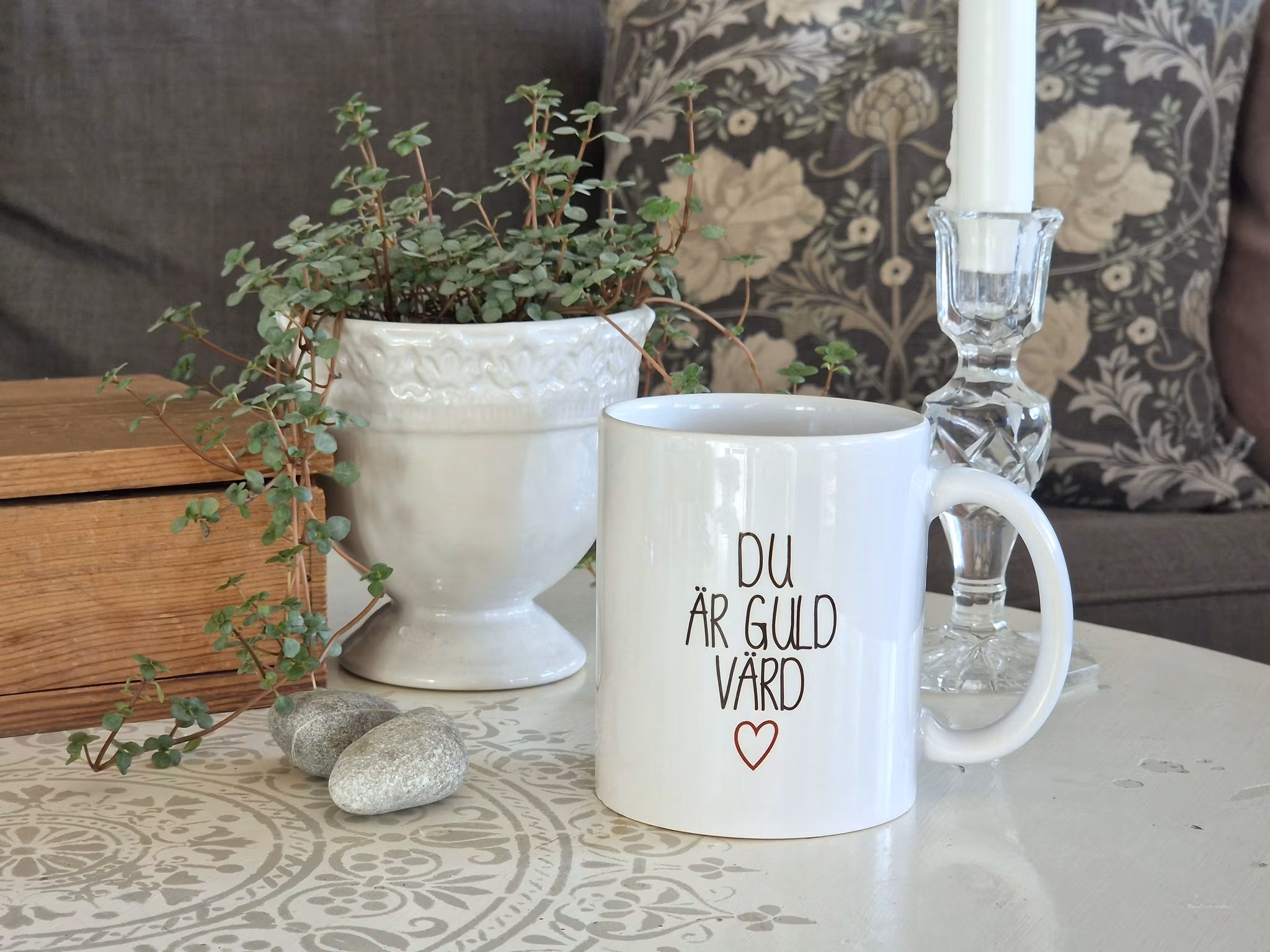 Mugg - Du är guld värld. Different design