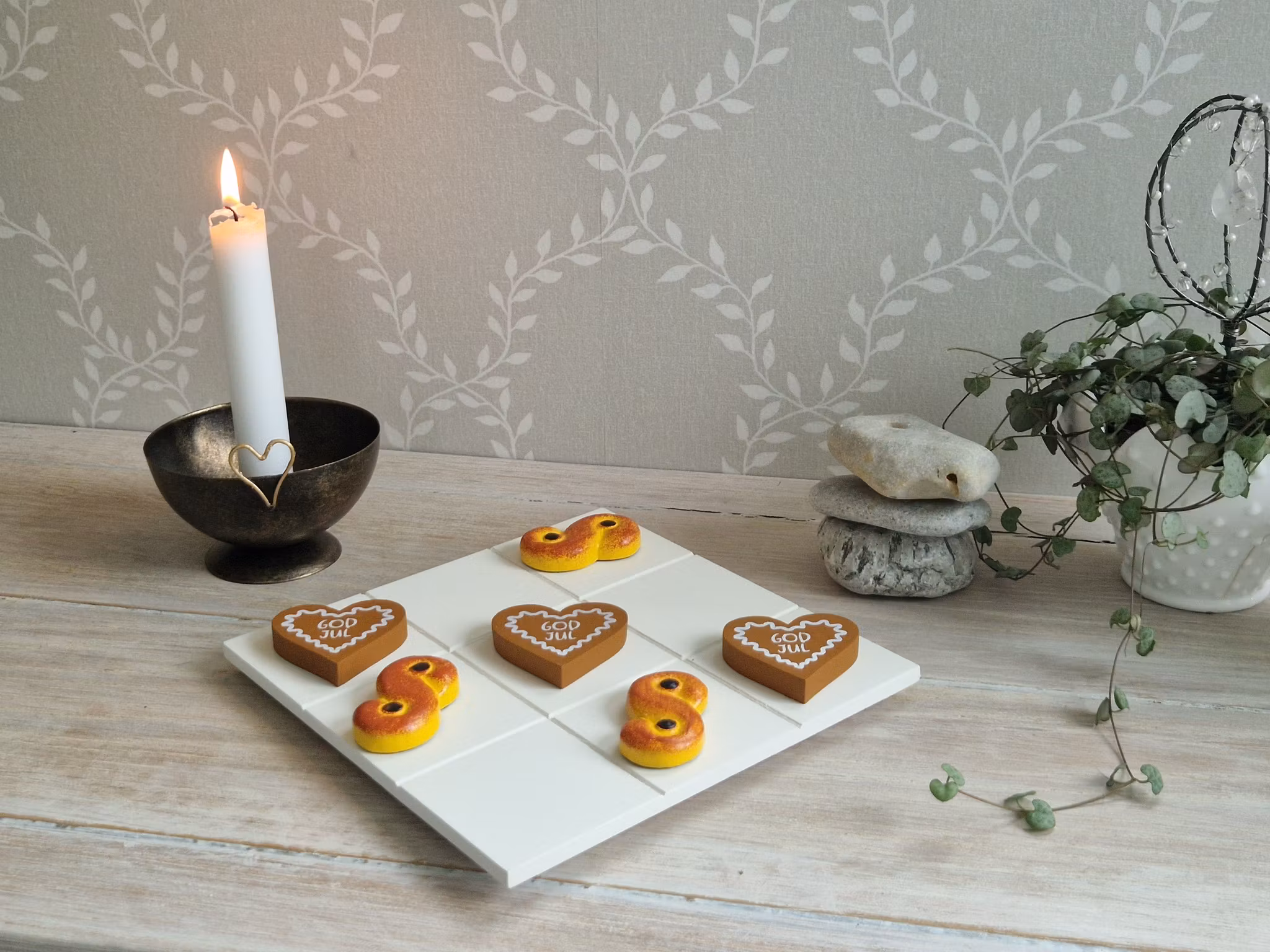 Tre i rad Saffransbulle- Different design
