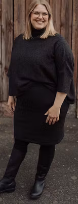 Kjol, Blåklocka, Kort, Ull