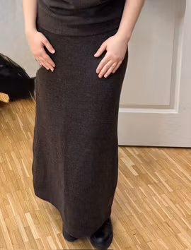 Kjol, Blåklocka, Lång, Ull