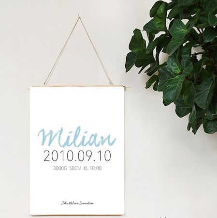 Födelseposter/doptavla/namntavla Milian