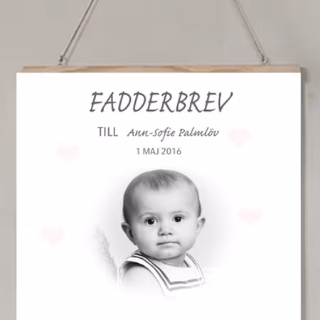 Fadderbrev Hjärtat ♡