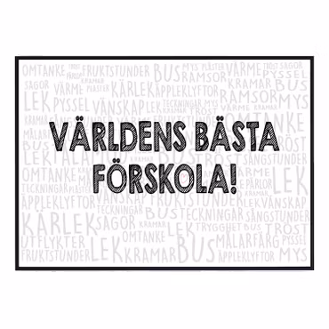 Poster världens bästa förskola