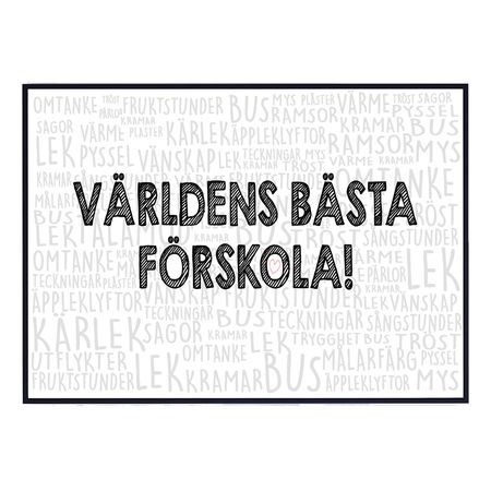 Poster världens bästa förskola