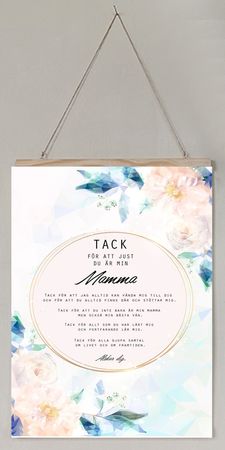 Tavla till mamma - Tack mamma