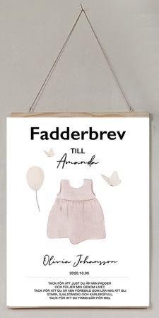 Fadderbrev, En liten dotter