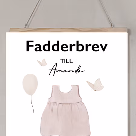 Fadderbrev, En liten dotter