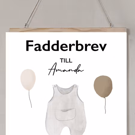 Fadderbrev, Välkommen till världen