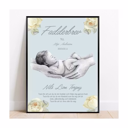 Fadderbrev, Baby Rose blue