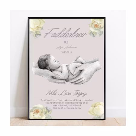 Fadderbrev, Baby Rose pink