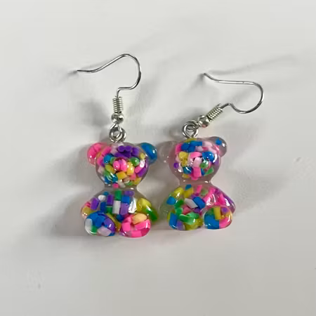 Örhängen björnar kulor