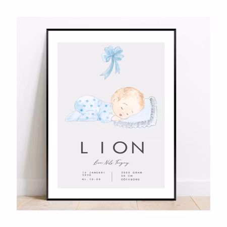 Personliga Födelseposters, Doptavlor & Namntavlor!